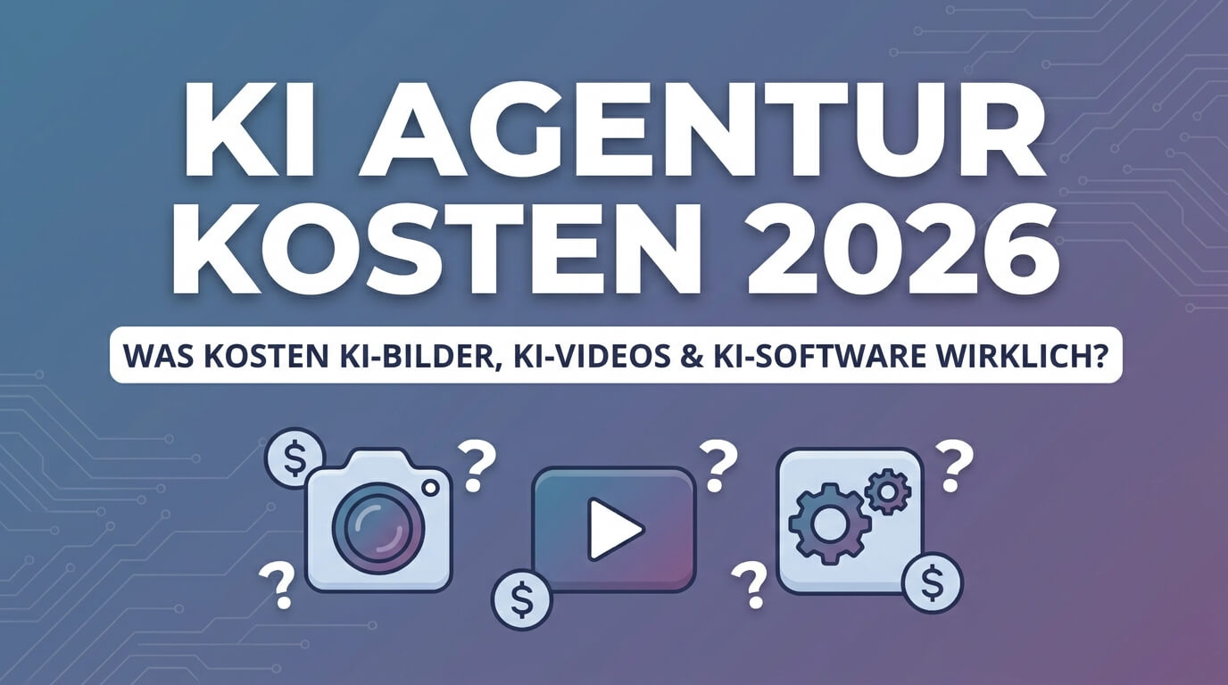 KI Agentur Kosten 2026: Was kosten KI-Bilder, KI-Videos & KI-Software wirklich?