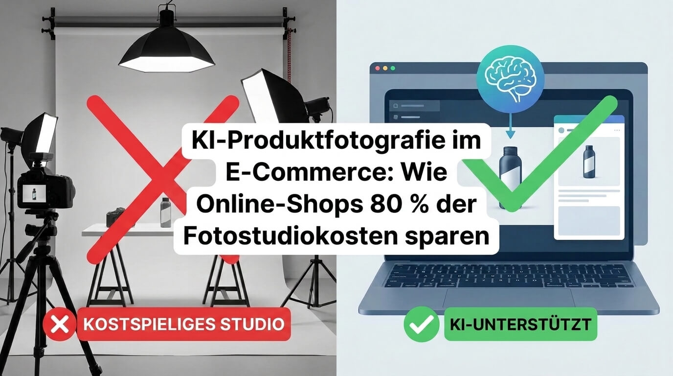 KI-Produktfotografie im E-Commerce: Wie Online-Shops 80% Fotostudio-Kosten sparen