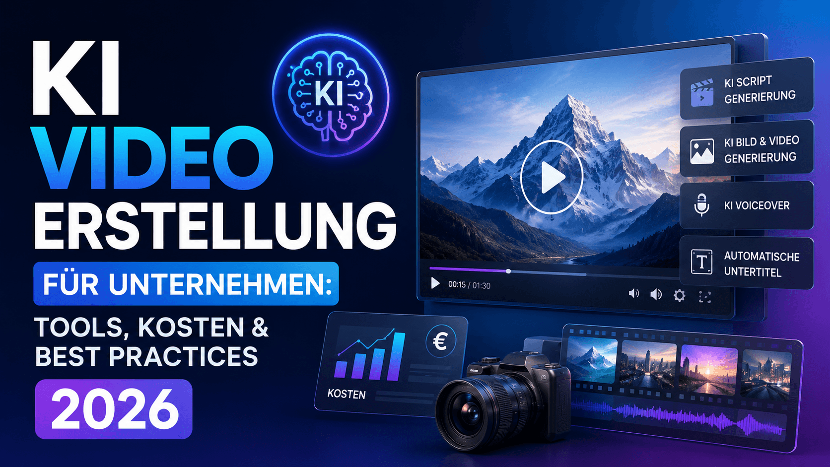 KI Video Erstellung für Unternehmen: Tools, Kosten & Best Practices 2026